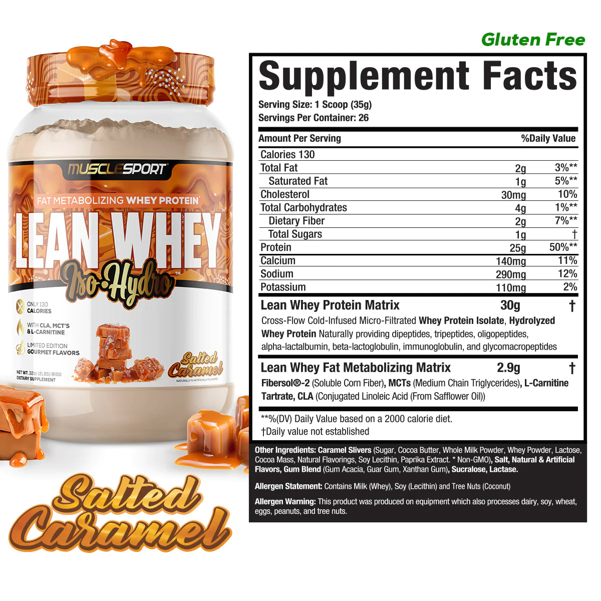 MuscleSport Lean WHEY 2 Lbs.