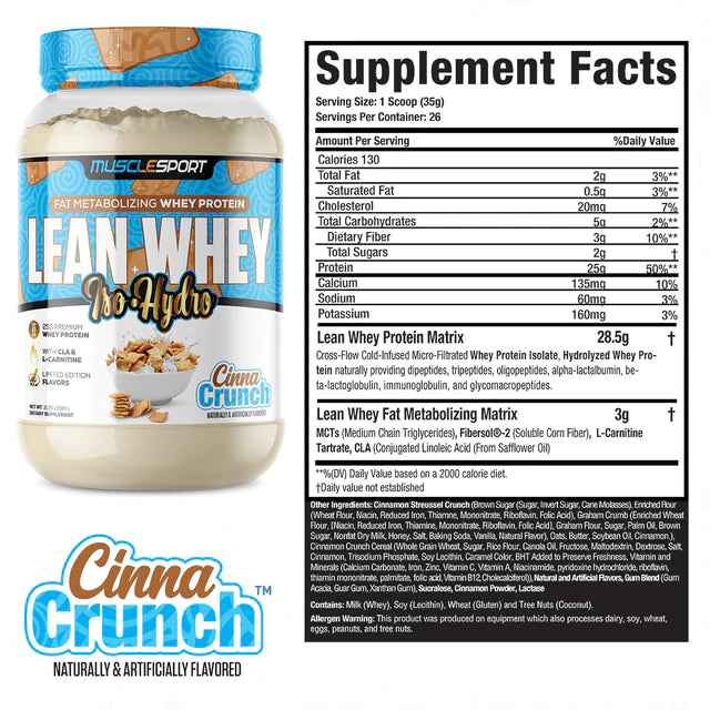 MuscleSport Lean WHEY 2 Lbs.